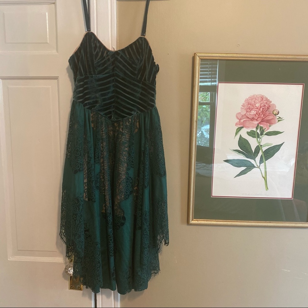 - Free People Dark Fairy velvet/lace Dress